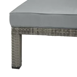 SVITA PEACH Gartenliege Sonnenliege Relaxliege Polsterauflage Klappbar Polyrattan Grau -Garten- & Gewächshäuser Geschäft 434e4134e3db31e6e0037503108a30dc