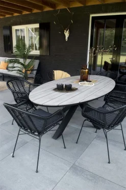 4 Jahreszeiten Gartenmöbel Ovaler Gartentisch | Polywood & Aluminium | 180cm | Wood -Garten- & Gewächshäuser Geschäft 4388ee5c861bb794db6fe8f8910b1ab8