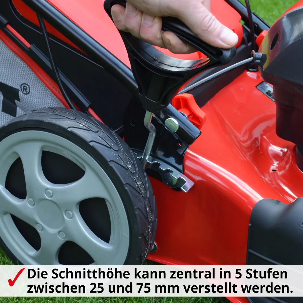 Hecht Elektro Rasenmäher Mit Radantrieb Elektromäher Mulchfunktion 46cm Schnittbreite 1800 Watt 60 Liter Fangkorb 5 Hecht Elektro Rasenmäher Mit Radantrieb Elektromäher Mulchfunktion 46cm Schnittbreite 1800 Watt 60 Liter Fangkorb – Bild 5