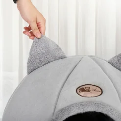 Jinaishop Katzenbett Katzenhöhle Mit Katzenohren Für Große & Kleine Katzen Oder Kleinere Hunde Super Weiches Waschbare Kissen -Garten- & Gewächshäuser Geschäft 440ab77e2de398e484302a069c132537