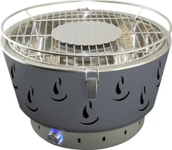 Rauchfreier Grill Airbroil Junior Activa Grillküche Ø 35cm Grau
