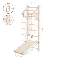 MAMOI® Klettergerüst Indoor, Sprossenwand Für Kinderzimmer Mit Rutsche, Turnringe Kinder Für Klettern, Kletterwand Und Spielgeräte, Turngeräte Mit Klimmzugstange Für Drinnen, Sportgeräte Ab 3 Jahren 7 MAMOI® Klettergerüst Indoor, Sprossenwand Für Kinderzimmer Mit Rutsche, Turnringe Kinder Für Klettern, Kletterwand Und Spielgeräte, Turngeräte Mit Klimmzugstange Für Drinnen, Sportgeräte Ab 3 Jahren -Garten- & Gewächshäuser Geschäft 449f6d0718c4cb6c310c8a0dc0a69d7f