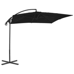 VidaXL Ampelschirm Mit Stahlmast 250x250 Cm Schwarz -Garten- & Gewächshäuser Geschäft 44b8d3bbbf12538bbf684b005e7acd70