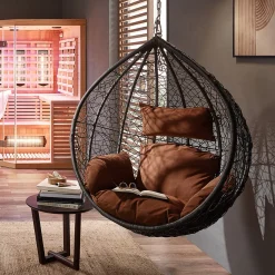 HOME DELUXE - Polyrattan Hängesessel CIELO - Nur Korb| Hängestuhl, Hängekorb, Gartenliege, Hollywoodschaukel, Hängeschaukel