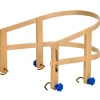 Spetebo CLOINT Holz Schlittenlehne - 40 Cm - Kinder Sitzhilfe Aus Buchenholz - Davos Hörner Klapp Rodel Sitz Hilfe