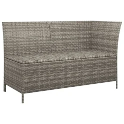 VidaXL 3-tlg. Garten-Lounge-Set Mit Kissen Grau Poly Rattan -Garten- & Gewächshäuser Geschäft 451680fe99180439170404f542c691f8