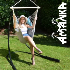 Amanka Balkon Hängesessel Mit 2 Kissen Zum Wenden - Outdoor Hängeschaukel Für Garten 25 Amanka Balkon Hängesessel Mit 2 Kissen Zum Wenden - Outdoor Hängeschaukel Für Garten -Garten- & Gewächshäuser Geschäft 451b6bb1e259cbb0b94c00841ed913ee