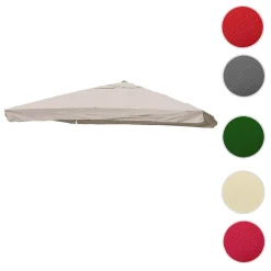 Mendler Ersatz-Bezug Für Luxus-Ampelschirm HWC-A96 Mit Flap, Sonnenschirmbezug, 3x3m (Ø4,24m) Polyester 3kg Creme-grau 9 Mendler Ersatz-Bezug Für Luxus-Ampelschirm HWC-A96 Mit Flap, Sonnenschirmbezug, 3x3m (Ø4,24m) Polyester 3kg Creme-grau -Garten- & Gewächshäuser Geschäft 45299866032cc2d566873f710111238d