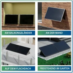 EPP.Solar Balkonkraftwerk Easy310 (vormontiert) Photovoltaik Solaranlage Steckerfertig Mit WIFI Smart -Garten- & Gewächshäuser Geschäft 45af20af35f611f6f61b07ffa4bd3ae7