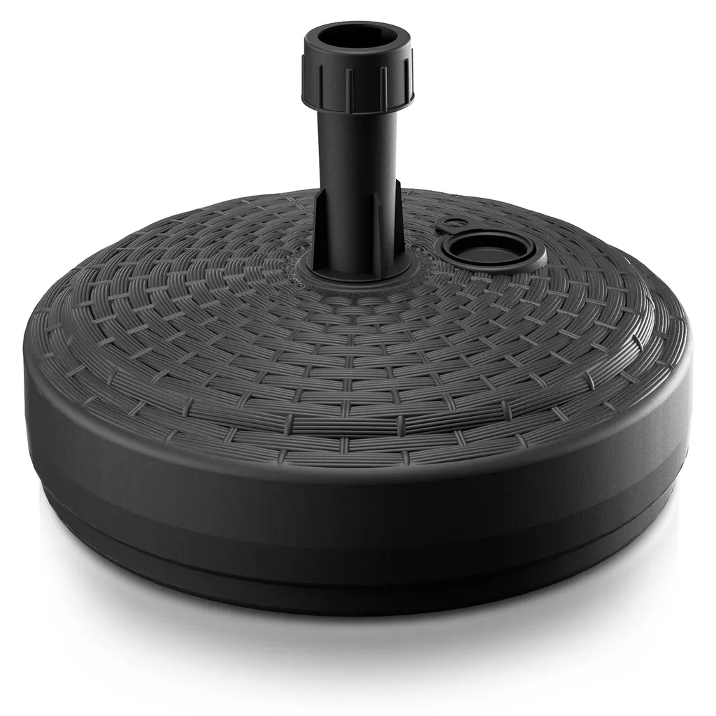 Deuba Sonnenschirmständer Schirmständer Befüllbar Wetterfest Rund Eckig, Form/Farbe:rund Anthrazit 3 Deuba Sonnenschirmständer Schirmständer Befüllbar Wetterfest Rund Eckig, Form/Farbe:rund Anthrazit – Bild 3