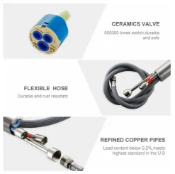 Besttowe 360° Drehung Ausziehbar Küchenarmatur Wasserhahn Spültisch Mischbatterie Schwarz -Garten- & Gewächshäuser Geschäft 461ef42dfc05421c250fceda522e8f76