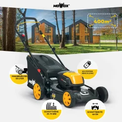 Mowox Akku-Rasenmäher EM 4140 PX-Li 8 Mowox Akku-Rasenmäher EM 4140 PX-Li -Garten- & Gewächshäuser Geschäft 46620eb46d5914ea12a786cbe273eae4