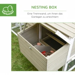 PawHut Hühnerstall Hühnerkäfig Hühnervoliere Für 2-4 Hühner Nistkasten Mit Haupthaus Nistkasten Auslauf Laufstall Wetterbeständig Tannenholz Grau 167,5x109x100 Cm 14 PawHut Hühnerstall Hühnerkäfig Hühnervoliere Für 2-4 Hühner Nistkasten Mit Haupthaus Nistkasten Auslauf Laufstall Wetterbeständig Tannenholz Grau 167,5x109x100 Cm -Garten- & Gewächshäuser Geschäft 4680ee996d35dfcb4ff74d38b375f73f