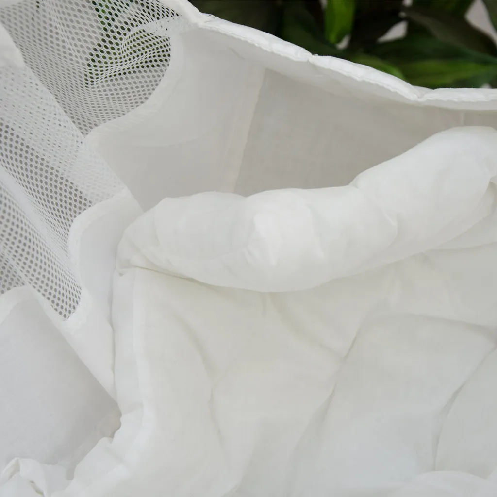 DuneDesign Babyhängematte Baby-Feder-Wiege Mit Spreizstab Befestigungsset | 100% Baumwolle Naturstoff | Kinderhängematte Hängewiege | Babyschaukel In Weiß | Balstbarkeit Max. 15KG 7 DuneDesign Babyhängematte Baby-Feder-Wiege Mit Spreizstab Befestigungsset | 100% Baumwolle Naturstoff | Kinderhängematte Hängewiege | Babyschaukel In Weiß | Balstbarkeit Max. 15KG – Bild 7