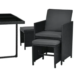 Juskys Polyrattan Sitzgruppe Baracoa L 9-teilig Wetterfest & Stapelbar – Gartenmöbel Set Mit 4 Stühle, 4 Hocker & Tisch Für Garten & Terrasse 22 Juskys Polyrattan Sitzgruppe Baracoa L 9-teilig Wetterfest & Stapelbar – Gartenmöbel Set Mit 4 Stühle, 4 Hocker & Tisch Für Garten & Terrasse -Garten- & Gewächshäuser Geschäft 46a55c66efff30c0eec1e9a2c01ea0fa