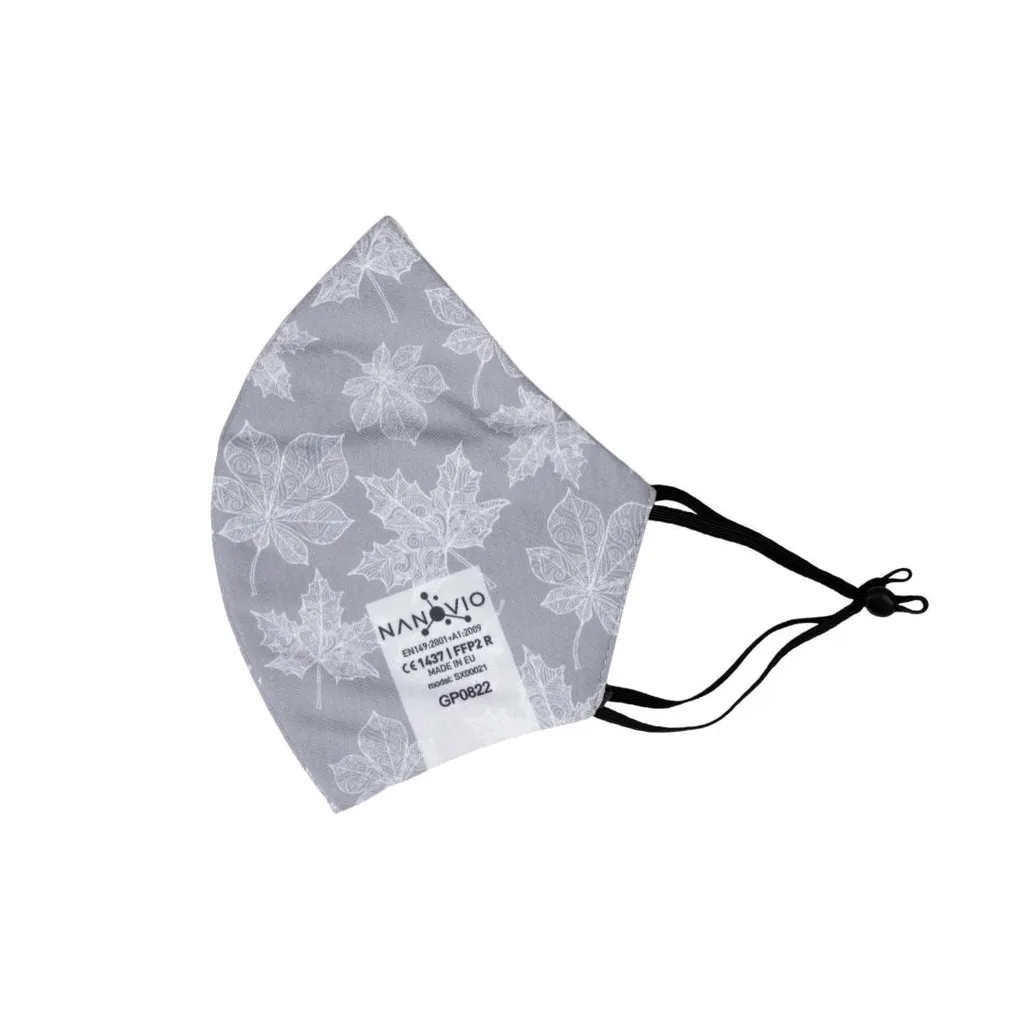 Nanovio FFP2 Maske Wiederverwendbar I Gray Maple I Nano Maske Aus Europa 1 Nanovio FFP2 Maske Wiederverwendbar I Gray Maple I Nano Maske Aus Europa