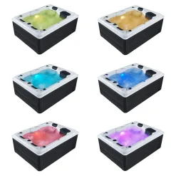 Artsauna Outdoor Whirlpool Oasis – Spa Mit Massagedüsen, LED-Beleuchtung, 2 Filter, Abdeckung, Pumpe, Ausstiegshilfe - Whirlpool Winterfest & Beheizbar -Garten- & Gewächshäuser Geschäft 46d309e1cff5d28d1c7e7969aec8e8ea