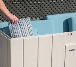 Lifetime Kunststoff Kissenbox "Harmony", Polsteraufbewahrung, 568 L Lichtgrau 72 X 151 X 70 Cm (L X B X H) 38 Lifetime Kunststoff Kissenbox "Harmony", Polsteraufbewahrung, 568 L Lichtgrau 72 X 151 X 70 Cm (L X B X H) -Garten- & Gewächshäuser Geschäft 46f5d379036b24721a5c57e8868e7b6b