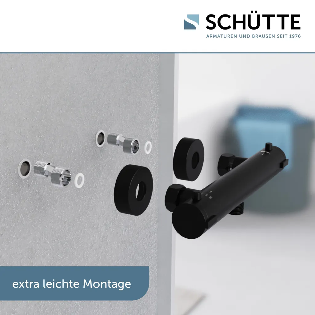 Schütte SCHÜTTE LONDON Duscharmatur Mit Thermostat, Thermostat, Mischbatterie Dusche, Duschthermostat 5 Schütte SCHÜTTE LONDON Duscharmatur Mit Thermostat, Thermostat, Mischbatterie Dusche, Duschthermostat – Bild 5