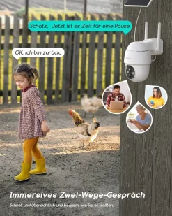 COOAU Überwachungskamera Aussen Solar Akku, 2K PTZ 355°/90° Kabellos WLAN IP Kamera Outdoor Mit PIR Bewegungsmelder, Farbige Nachtsicht,Spotlight,IP66 ,2-Wege-Audio, Cloud-Speicher 14 COOAU Überwachungskamera Aussen Solar Akku, 2K PTZ 355°/90° Kabellos WLAN IP Kamera Outdoor Mit PIR Bewegungsmelder, Farbige Nachtsicht,Spotlight,IP66 ,2-Wege-Audio, Cloud-Speicher -Garten- & Gewächshäuser Geschäft 475e0b20e8f429ae1bee3dbbfd9d4f5b 1