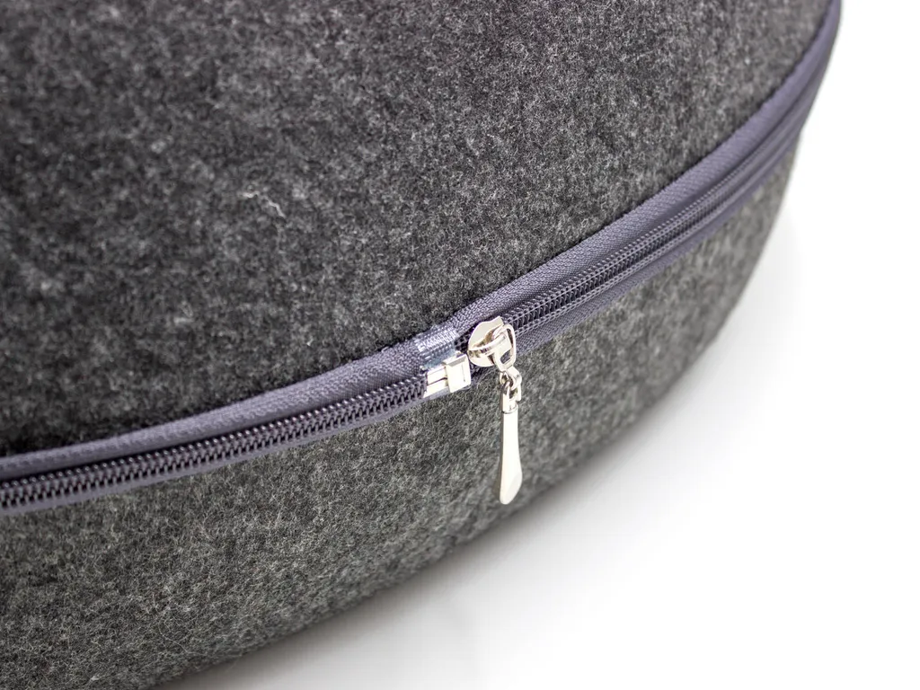 Luxflair Ovale Designer Filz Katzenhöhle In Dunkelgrau 4 Luxflair Ovale Designer Filz Katzenhöhle In Dunkelgrau – Bild 4