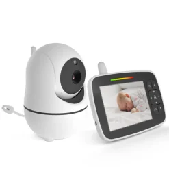 Bioby Babyphone Mit Kamera Mit 3,5-Zoll-LCD Digital Bildschirm Und Nachtsichtkamera, HD 720P-Video, Zwei-Wege-Audio, 360 ° Weitwinkel -Garten- & Gewächshäuser Geschäft 47947630c92efef52991ab1b47869a54