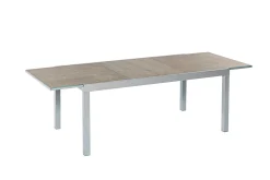 Merxx Gartenmöbelset "Amalfi Di Lusso" 9tlg. Mit Semi Ausziehtisch 180/250 X 100 Cm Mit Digitaldruckplatte - Aluminiumgestell Silber Mit Textilbespannung Anthrazit -Garten- & Gewächshäuser Geschäft 489775e41736982f182afc4c59f73dac