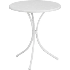 SIEGER Gartentisch / Bistrotisch Rund Ø 60 Cm Weiß Stahl -Garten- & Gewächshäuser Geschäft 4908a3a6e105fb619098933e73531846