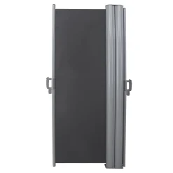 SONGMICS Doppelseitenmarkise, 1,8 X 6 M (H X L), Ausziehbare Seitenmarkise, Sichtschutz, Sonnenschutz, Seitenrollo, Für Balkon, Terrasse Und Garten, Rauchgrau GSA360G -Garten- & Gewächshäuser Geschäft 492360bb804701fcf43e337853cb5d3b