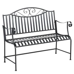 HOMCOM Outsunny Gartenbank Sitzbank Parkbank 2-Sitzer Metallbank Stahlrahmen Mit Armlehne Für Garten Balkon Und Terrasse Bis 220 Kg Belastbar Grau 15,5 X 54 X 96 Cm 12 HOMCOM Outsunny Gartenbank Sitzbank Parkbank 2-Sitzer Metallbank Stahlrahmen Mit Armlehne Für Garten Balkon Und Terrasse Bis 220 Kg Belastbar Grau 15,5 X 54 X 96 Cm -Garten- & Gewächshäuser Geschäft 49ca0340abab600af18033de371a2251
