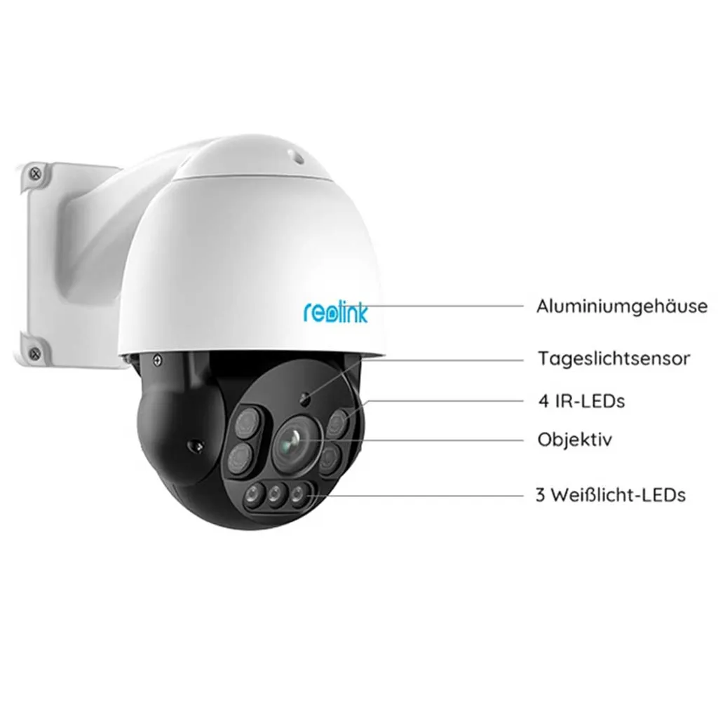 Reolink D4K23 Intelligente 4K UHD PoE IP Überwachungskamera Mit High-Speed-PTZ Und Spotlight 4 Reolink D4K23 Intelligente 4K UHD PoE IP Überwachungskamera Mit High-Speed-PTZ Und Spotlight – Bild 4
