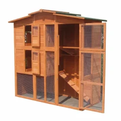Mucola Hühnerstall Hasenstall Kaninchenstall Freilauf Holz Käfig Stall Hasenkäfig Haus Gefügelstall Hühnerhaus Hühnervoliere Kleintierstall XL -Garten- & Gewächshäuser Geschäft 49e7da7dd3e8621e818f18a8d7505150