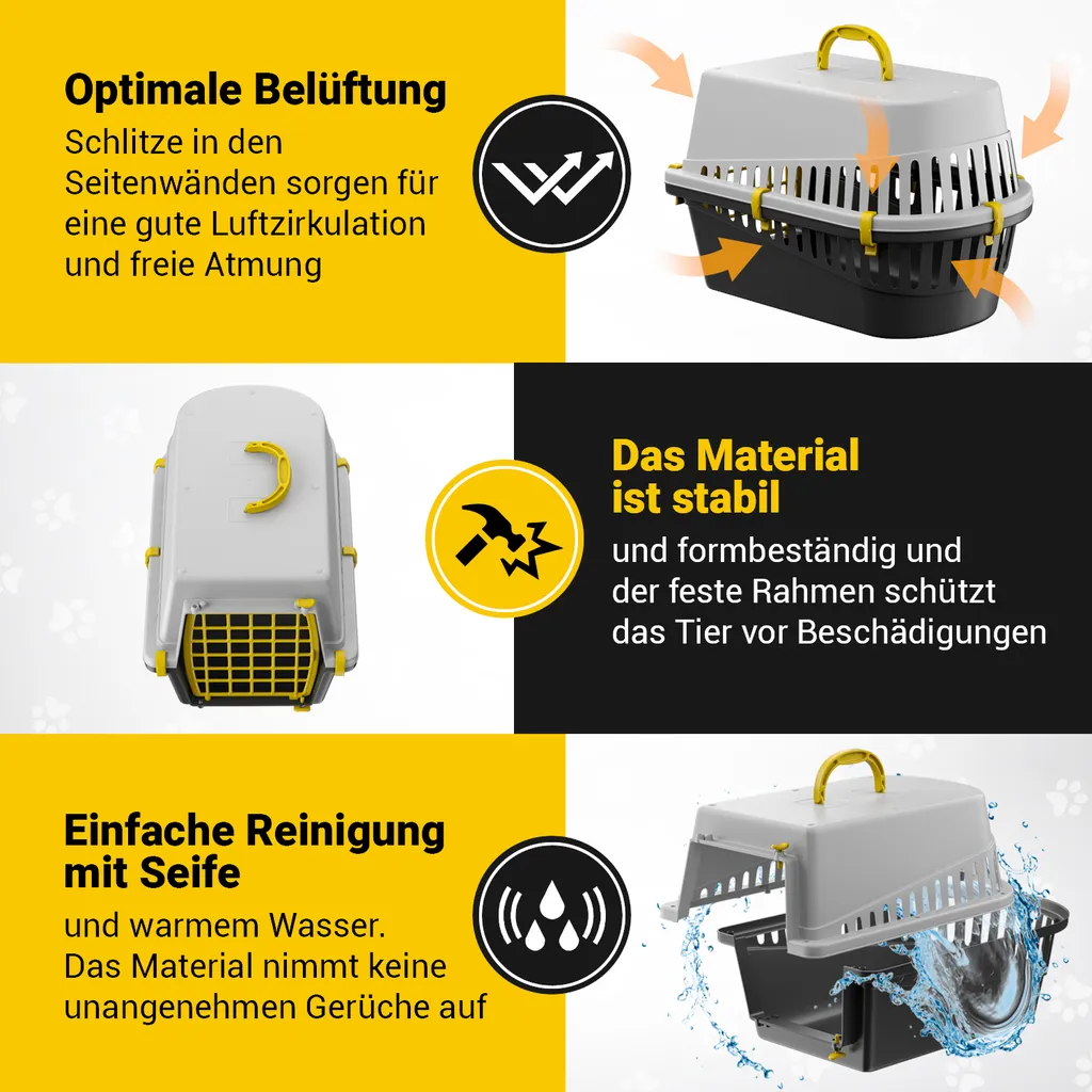 Huskl Transportbox Haustierbox Auto Zubehör Für Hunde Katzen Welpen Kaninchen Kleintiere 6 Huskl Transportbox Haustierbox Auto Zubehör Für Hunde Katzen Welpen Kaninchen Kleintiere – Bild 6