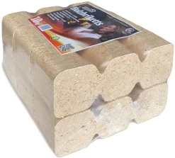JSM Brennholz Uckermark Holzbriketts - 2 Pakete, 6 Briketts Je Paket (20 Kg)