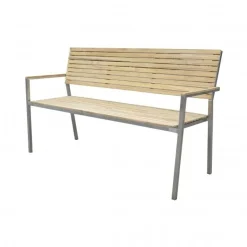 Garden Pleasure Bank DENVER 2-Sitzer Edelstahl 304 Gebürstet / Teak100% 304770 -Garten- & Gewächshäuser Geschäft 4a55b3424ea60d21535b1bc9d38a5a81