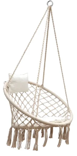 Amanka Hängestuhlgestell Mit Makramee Hängesessel 215cm Boho Hängestuhl Bis 120kg Beige -Garten- & Gewächshäuser Geschäft 4a636a04d9647e3ae6f8eee7a2d98bdb