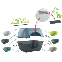 ROTHO Katzentoilette BELLA, Farbe:Mistletoe Grün -Garten- & Gewächshäuser Geschäft 4ab56f1d0ebe767067831d65dc1c010b 1