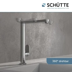 Schütte SCHÜTTE Küchenarmatur CHICAGO, 360° Schwenkbarer Wasserhahn Küche, Mischbatterie Küche, Spültischarmatur Chrom -Garten- & Gewächshäuser Geschäft 4b0713917ac89d3a8d91ef9e1fe831ba