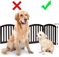 COSTWAY 4-teiliges Absperrgitter Hunde, Schutzgitter Holz Klappbar, Treppengitter Hundeabsperrgitter Türschutzgitter -Garten- & Gewächshäuser Geschäft 4b3edeaeeb47db8e32a0bde9147aa63a