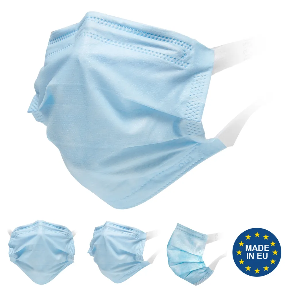 Virshields® Medizinischer Mundschutz - Typ IIR, BFE ≥ 98%, DIN EN 14683, EU, 200 Stück, 3-lagig, Antibeschlag, Blau - OP Masken, Mund Und Nasenschutz, Einweg Gesichtsmaske, Einwegmasken 6 Virshields® Medizinischer Mundschutz - Typ IIR, BFE ≥ 98%, DIN EN 14683, EU, 200 Stück, 3-lagig, Antibeschlag, Blau - OP Masken, Mund Und Nasenschutz, Einweg Gesichtsmaske, Einwegmasken – Bild 6