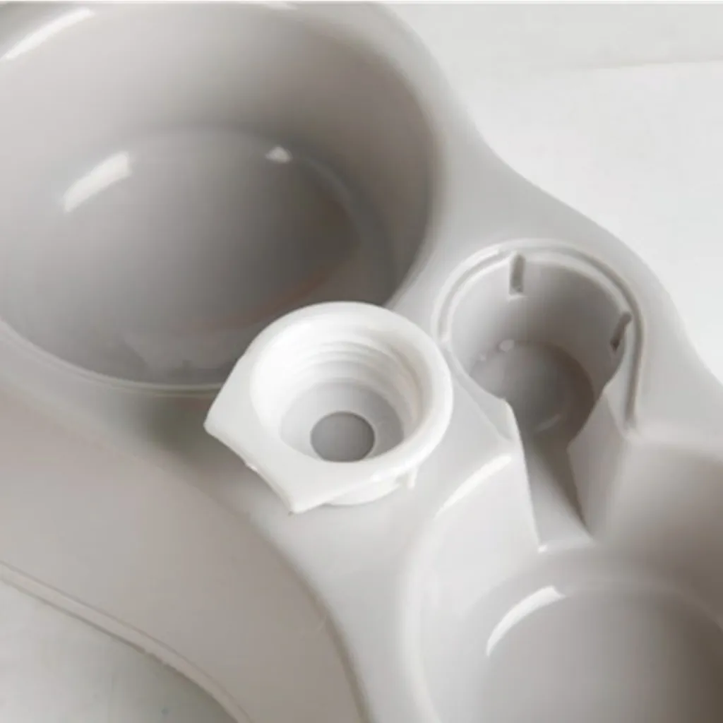 Qiangzhipow Fütterung Hundenäpfe Katzennapf Futterspender Wasserspender Futternapf Haustiere Hund Katze Futterstation Futterautomat Für Trockenfutter (Grau) 7 Qiangzhipow Fütterung Hundenäpfe Katzennapf Futterspender Wasserspender Futternapf Haustiere Hund Katze Futterstation Futterautomat Für Trockenfutter (Grau) – Bild 7