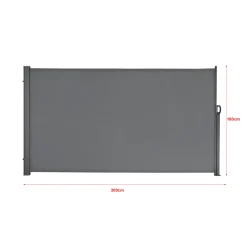 Pro-Tec Seitenmarkise 180 X 300 Cm Mittelgrau Sichtschutz Markise Sonnen- & Windschutz -Garten- & Gewächshäuser Geschäft 4b9074a04f76c3ff6bbf91038f0cbf90