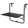 Spetebo Metall Balkontisch Schwarz 60 X 43 Cm - AMBIANCE - Balkon Hänge Klapp Tisch