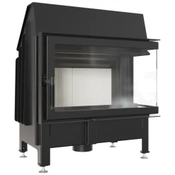 Kratki Kamineinsatz Aus Stahl ZIBI 12 Rechts 11 KW Ø 180