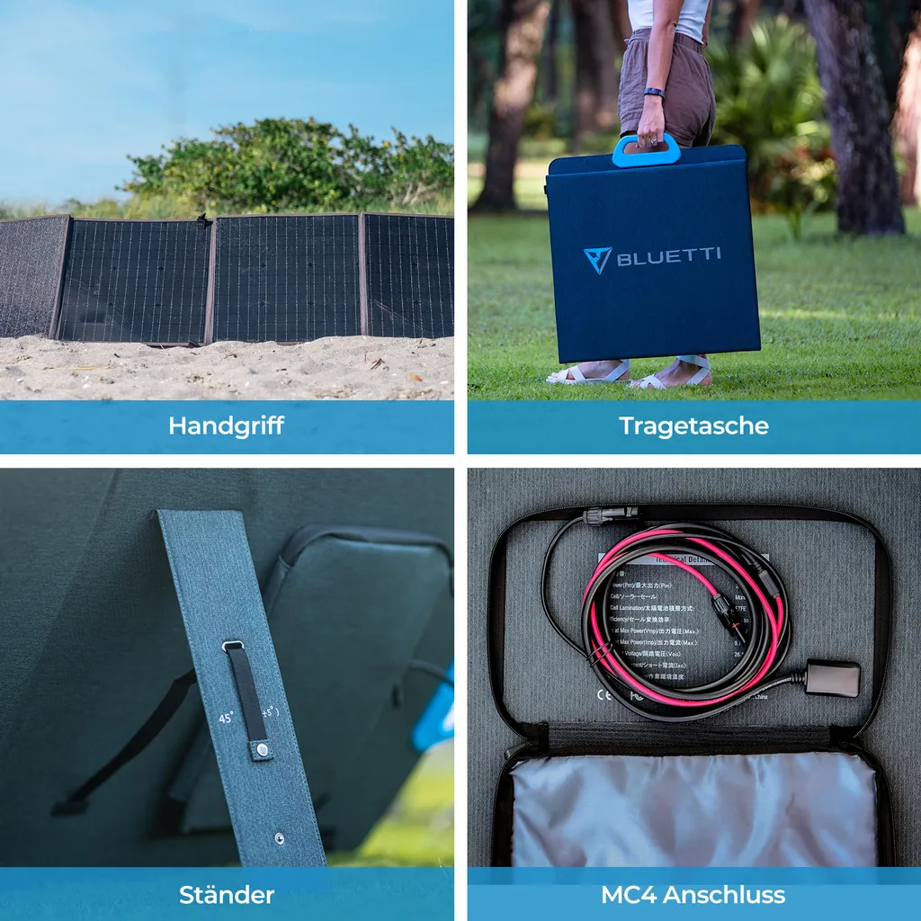 BLUETTI Tragbarer Stromerzeuger EB70 Mit PV200 200W Solar Panel, 716Wh LiFePO4 Batterie-Backup Solarspeicher Mit 100W Typ-C, Solargenerator Für Autoreisen, Netzunabhängig, Stromausfälle 8 BLUETTI Tragbarer Stromerzeuger EB70 Mit PV200 200W Solar Panel, 716Wh LiFePO4 Batterie-Backup Solarspeicher Mit 100W Typ-C, Solargenerator Für Autoreisen, Netzunabhängig, Stromausfälle – Bild 8