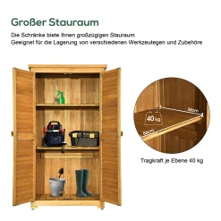 MCombo Gartenschrank Gerätehaus Geräteschuppen Garten Schuppen Schrank Holz 0870 -Garten- & Gewächshäuser Geschäft 4be37bf0381518f1c160c166f3fd18b2
