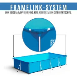 Bestway Steel Pro Framepool 400 X 211 Cm Mit Reinigungset (bundle) - Stahlrahmen Schwimmbecken Mit 7-teilige Pflegeset - Blau -Garten- & Gewächshäuser Geschäft 4c0275d9f00ccf054583b87389163c33
