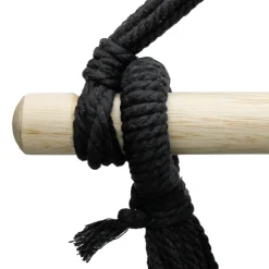 ECD Germany Hängesessel Mit 2 Kissen, Aus Baumwolle, Hartholz Querstab, Belastbar Bis 120 Kg, Indoor/Outdoor, Hängestuhl Hängesitz Hängeschaukel Hängematte Hängekorb, Anthrazit -Garten- & Gewächshäuser Geschäft 4ca52bcd578778baea3599d410d7aa3d