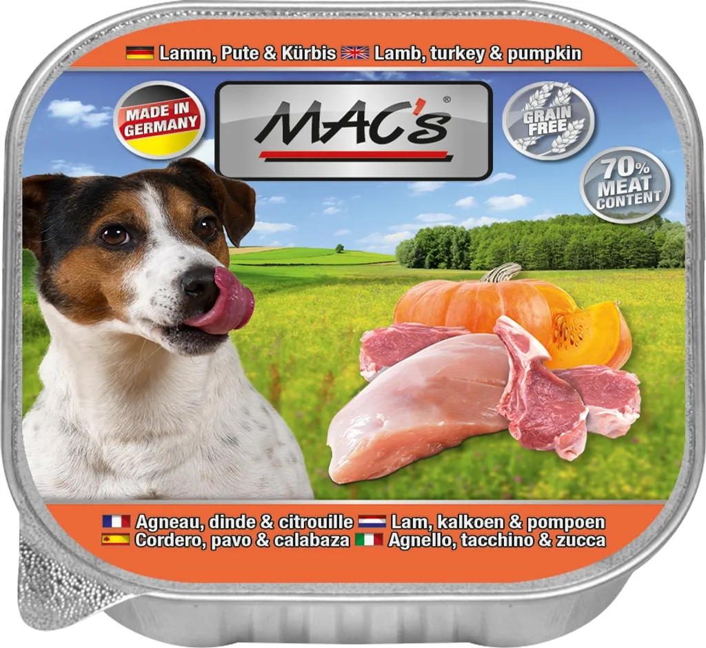 Deuba Macs Dog Lamm+Pute+Kürb. 150gS 2 Deuba Macs Dog Lamm+Pute+Kürb. 150gS – Bild 2
