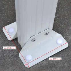 HOME DELUXE - Terrassenüberdachung 618 X 303 X 226 / 278 Cm Weiß Terrassendach Überdachung Carport -Garten- & Gewächshäuser Geschäft 4d059cde9bd49dbd4ae81af20c6d9df3